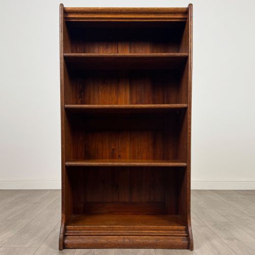 ANTIQUE 20TH CENTURY GLOBE WERNICKE STYLE OPEN BOOKCASE - ADDITIONAL PHOTO 1