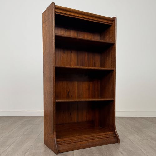 ANTIQUE 20TH CENTURY GLOBE WERNICKE STYLE OPEN BOOKCASE - ADDITIONAL PHOTO 8