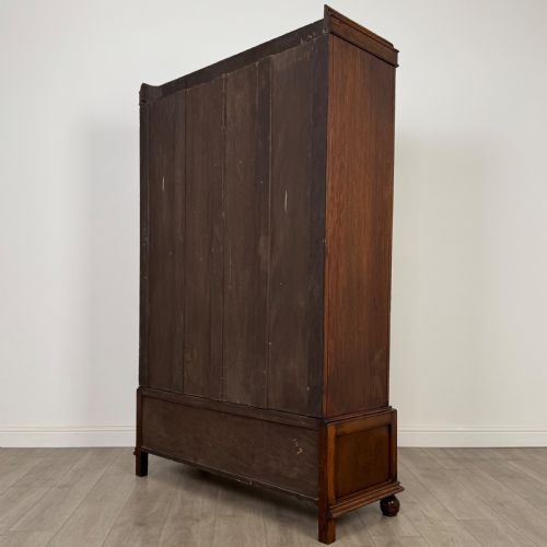 ANTIQUE 20TH CENTURY GOOD QUALITY WARDROBE IN OAK - ADDITIONAL PHOTO 6