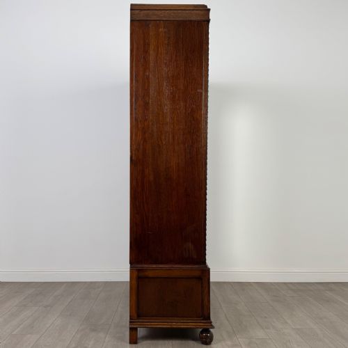 ANTIQUE 20TH CENTURY GOOD QUALITY WARDROBE IN OAK - ADDITIONAL PHOTO 7