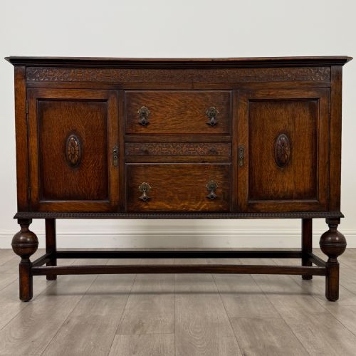 antique 20th century good quality sideboard in oak - CATEGORY: ANTIQUE SIDEBOARDS - DATED EDWARDIAN
