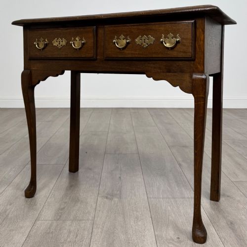 ANTIQUE 20TH CENTURY GOOD QUALITY SIDE TABLE IN OAK - ADDITIONAL PHOTO 1