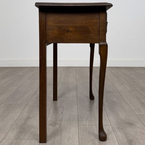 ANTIQUE 20TH CENTURY GOOD QUALITY SIDE TABLE IN OAK - ADDITIONAL PHOTO 6