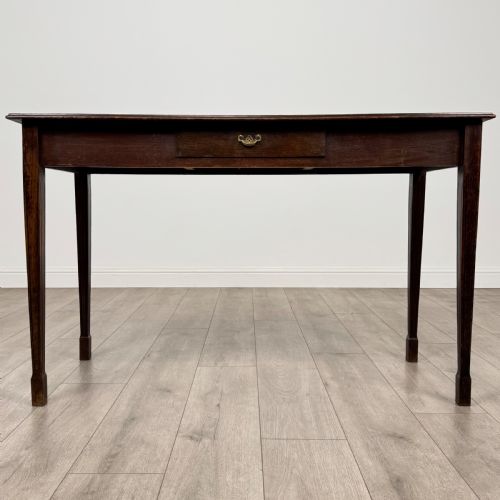 antique 20th century writing table in oak - CATEGORY: ANTIQUE TABLES - DATED EDWARDIAN