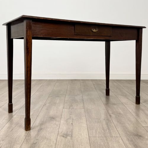ANTIQUE 20TH CENTURY WRITING TABLE IN OAK - ADDITIONAL PHOTO 7