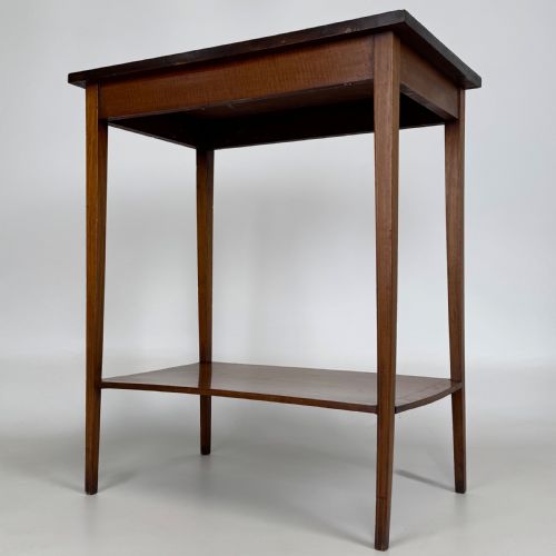 ANTIQUE 20TH CENTURY INLAID SIDE TABLE IN MAHOGANY - ADDITIONAL PHOTO 1
