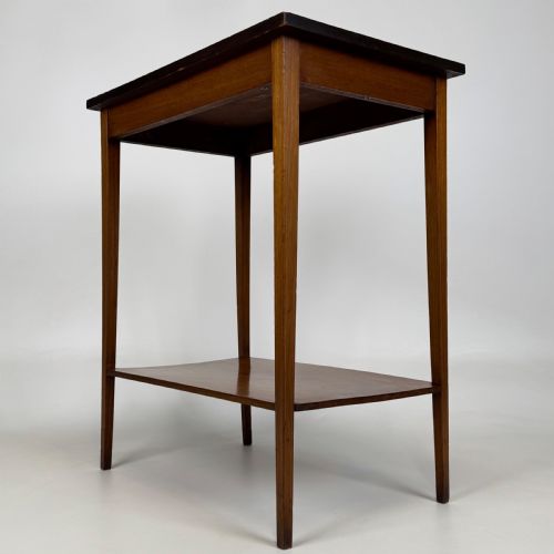 ANTIQUE 20TH CENTURY INLAID SIDE TABLE IN MAHOGANY - ADDITIONAL PHOTO 5