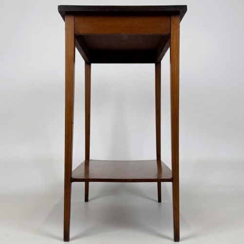 ANTIQUE 20TH CENTURY INLAID SIDE TABLE IN MAHOGANY - ADDITIONAL PHOTO 6