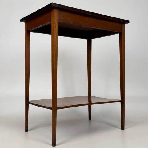 ANTIQUE 20TH CENTURY INLAID SIDE TABLE IN MAHOGANY - ADDITIONAL PHOTO 7