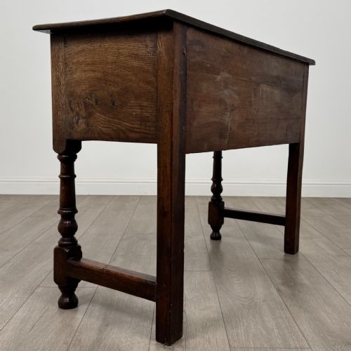 ANTIQUE 18TH CENTURY JACOBEAN GEOMETRIC DRESSER BASE IN OAK - ADDITIONAL PHOTO 3