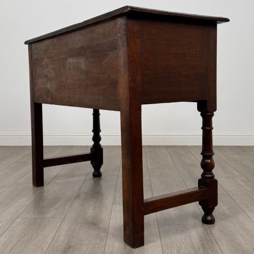 ANTIQUE 18TH CENTURY JACOBEAN GEOMETRIC DRESSER BASE IN OAK - ADDITIONAL PHOTO 5