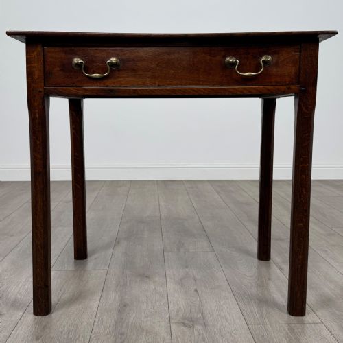 antique 18th century good quality writing table in oak - CATEGORY: ANTIQUE TABLES - DATED GEORGIAN