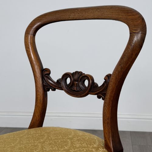 ANTIQUE 19TH CENTURY GOOD QUALITY SET OF 4 DINING CHAIRS - ADDITIONAL PHOTO 4