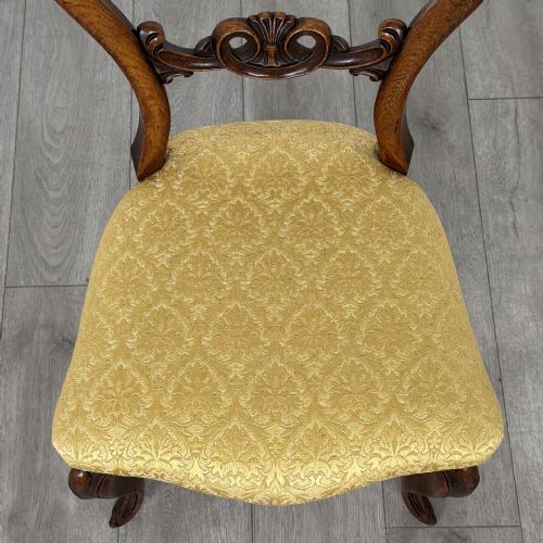ANTIQUE 19TH CENTURY GOOD QUALITY SET OF 4 DINING CHAIRS - ADDITIONAL PHOTO 7