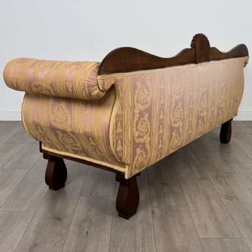 ANTIQUE 19TH CENTURY GOOD QUALITY SOFA IN MAHOGANY - ADDITIONAL PHOTO 3