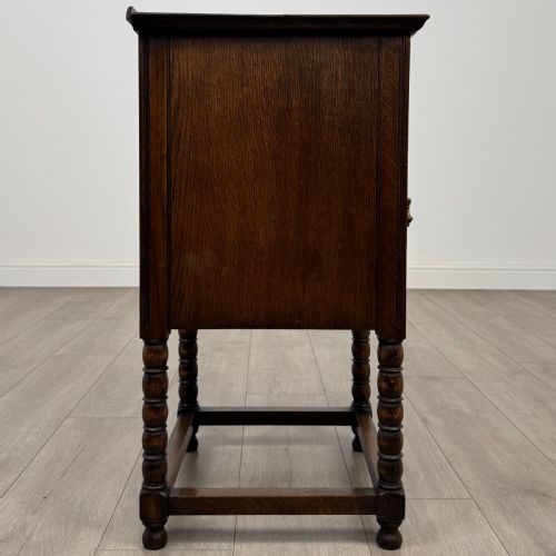 ANTIQUE 20TH CENTURY JACOBEAN STYLE CABINET IN OAK - ADDITIONAL PHOTO 7