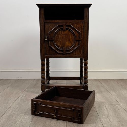 ANTIQUE 20TH CENTURY JACOBEAN STYLE CABINET IN OAK - ADDITIONAL PHOTO 10