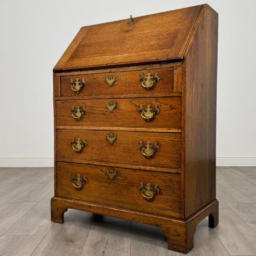 ANTIQUE 20TH CENTURY GOOD QUALITY GOLDEN OAK BUREAU - ADDITIONAL PHOTO 2