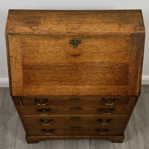 ANTIQUE 20TH CENTURY GOOD QUALITY GOLDEN OAK BUREAU - ADDITIONAL PHOTO 9