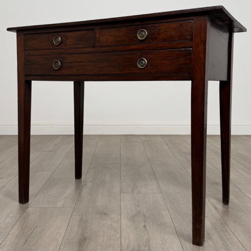 ANTIQUE 18TH CENTURY GOOD QUALITY WRITING TABLE IN MAHOGANY - ADDITIONAL PHOTO 1