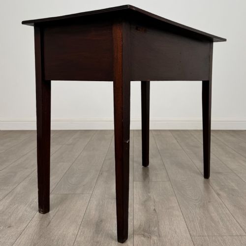ANTIQUE 18TH CENTURY GOOD QUALITY WRITING TABLE IN MAHOGANY - ADDITIONAL PHOTO 3