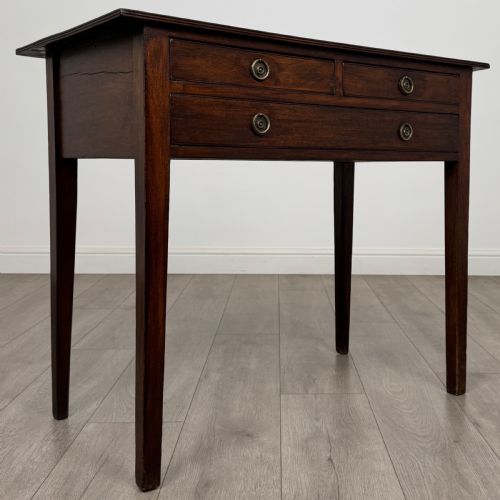 ANTIQUE 18TH CENTURY GOOD QUALITY WRITING TABLE IN MAHOGANY - ADDITIONAL PHOTO 7