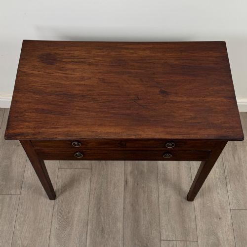 ANTIQUE 18TH CENTURY GOOD QUALITY WRITING TABLE IN MAHOGANY - ADDITIONAL PHOTO 8