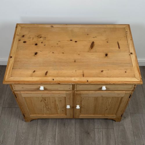ANTIQUE 20TH CENTURY GOOD QUALITY PINE CUPBOARD - ADDITIONAL PHOTO 9