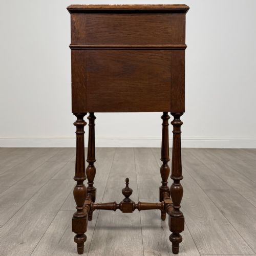 ANTIQUE 19TH CENTURY PAIR OF FRENCH BEDSIDE CABINETS IN OAK - ADDITIONAL PHOTO 6
