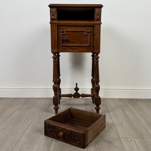 ANTIQUE 19TH CENTURY PAIR OF FRENCH BEDSIDE CABINETS IN OAK - ADDITIONAL PHOTO 11