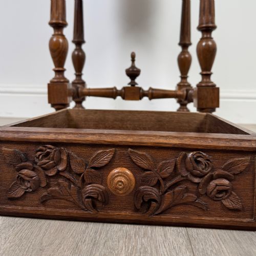 ANTIQUE 19TH CENTURY PAIR OF FRENCH BEDSIDE CABINETS IN OAK - ADDITIONAL PHOTO 12