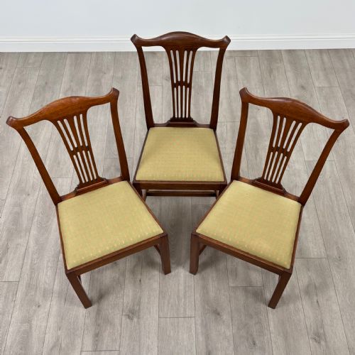 ANTIQUE 19TH CENTURY SET OF 6 MAHOGANY DINING CHAIRS - ADDITIONAL PHOTO 7