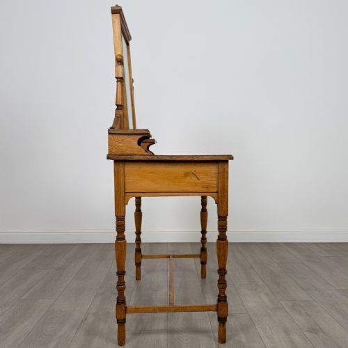 ANTIQUE 20TH CENTURY FINE QUALITY DRESSING TABLE IN ASH - ADDITIONAL PHOTO 6