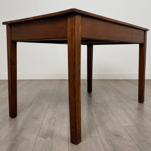 ANTIQUE 20TH CENTURY GOOD QUALITY WRITING TABLE IN OAK - ADDITIONAL PHOTO 3