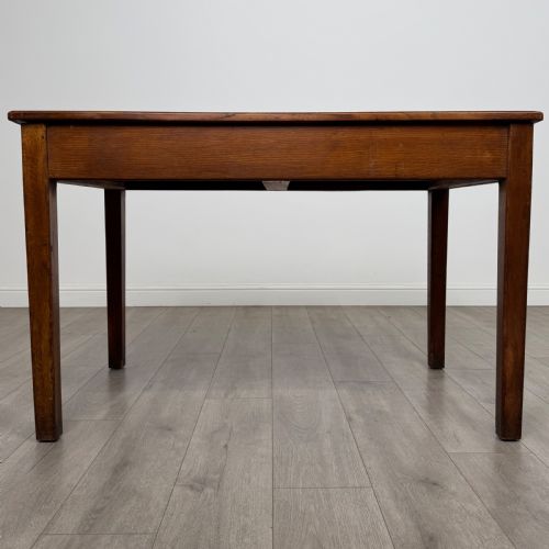 ANTIQUE 20TH CENTURY GOOD QUALITY WRITING TABLE IN OAK - ADDITIONAL PHOTO 4
