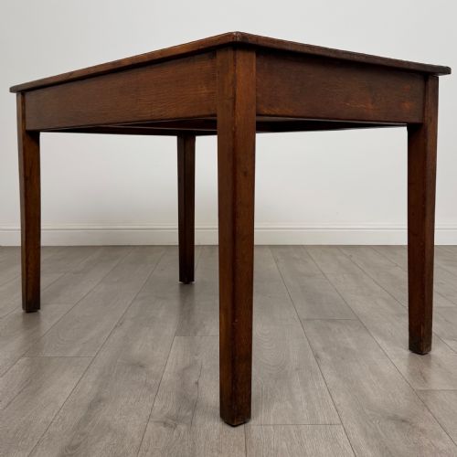 ANTIQUE 20TH CENTURY GOOD QUALITY WRITING TABLE IN OAK - ADDITIONAL PHOTO 5