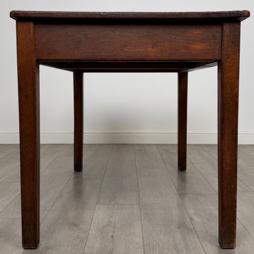ANTIQUE 20TH CENTURY GOOD QUALITY WRITING TABLE IN OAK - ADDITIONAL PHOTO 6