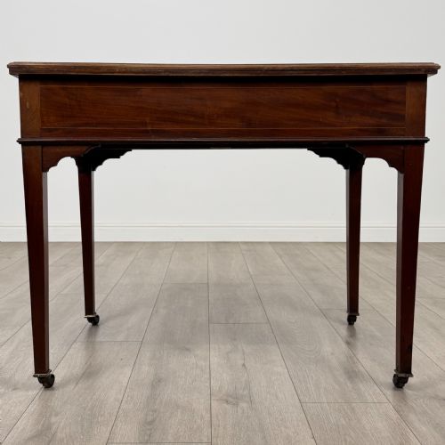 ANTIQUE 19TH CENTURY GOOD QUALITY WRITING TABLE IN MAHOGANY - ADDITIONAL PHOTO 4