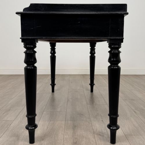 ANTIQUE 19TH CENTURY FINE QUALITY EBONISED WRITING TABLE - ADDITIONAL PHOTO 2