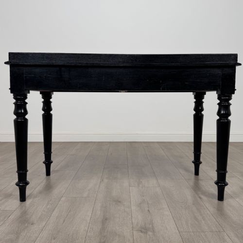 ANTIQUE 19TH CENTURY FINE QUALITY EBONISED WRITING TABLE - ADDITIONAL PHOTO 4