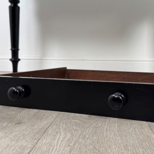 ANTIQUE 19TH CENTURY FINE QUALITY EBONISED WRITING TABLE - ADDITIONAL PHOTO 10