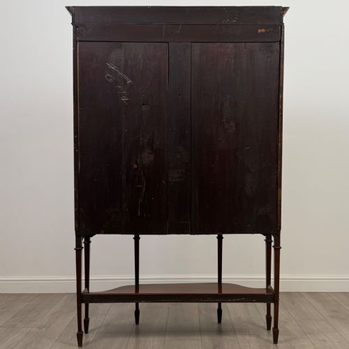 ANTIQUE 20TH CENTURY FINE QUALITY MAHOGANY DISPLAY CABINET - ADDITIONAL PHOTO 5