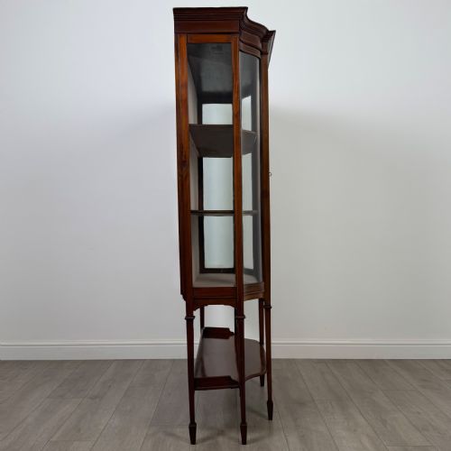ANTIQUE 20TH CENTURY FINE QUALITY MAHOGANY DISPLAY CABINET - ADDITIONAL PHOTO 7