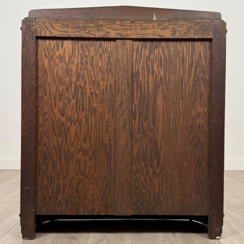 ANTIQUE 20TH CENTURY DISPLAY CABINET IN OAK - ADDITIONAL PHOTO 6