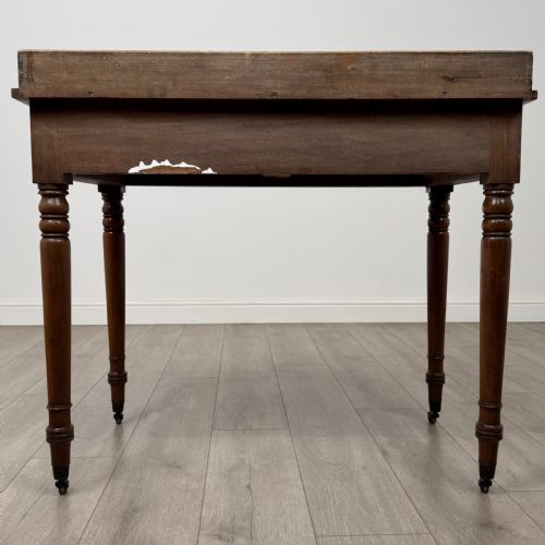ANTIQUE 18TH CENTURY GOOD QUALITY WRITING TABLE IN MAHOGANY - ADDITIONAL PHOTO 5