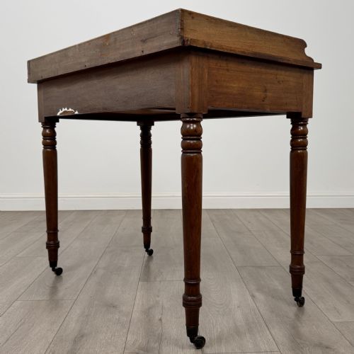 ANTIQUE 18TH CENTURY GOOD QUALITY WRITING TABLE IN MAHOGANY - ADDITIONAL PHOTO 6
