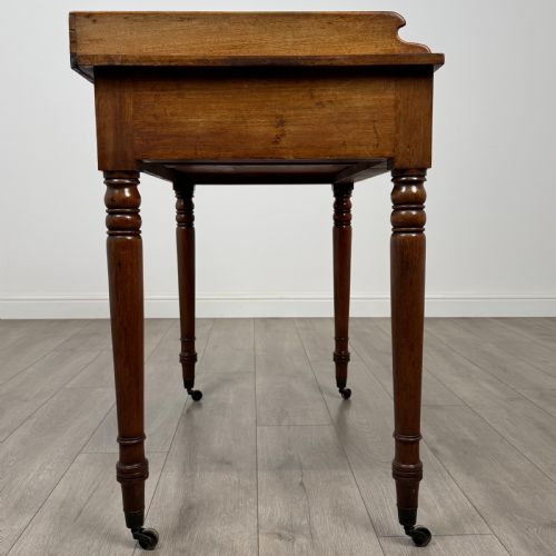 ANTIQUE 18TH CENTURY GOOD QUALITY WRITING TABLE IN MAHOGANY - ADDITIONAL PHOTO 7