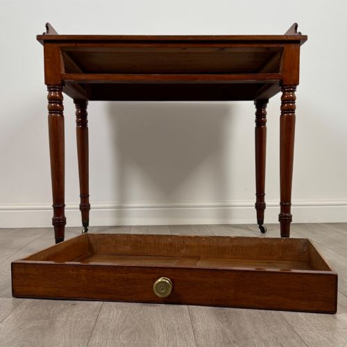 ANTIQUE 18TH CENTURY GOOD QUALITY WRITING TABLE IN MAHOGANY - ADDITIONAL PHOTO 10