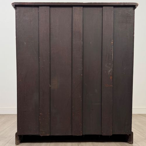 ANTIQUE 20TH CENTURY GOOD QUALITY OPEN BOOKCASE IN OAK - ADDITIONAL PHOTO 5