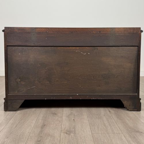 ANTIQUE 20TH CENTURY LOW CHEST OF DRAWERS IN OAK - ADDITIONAL PHOTO 4